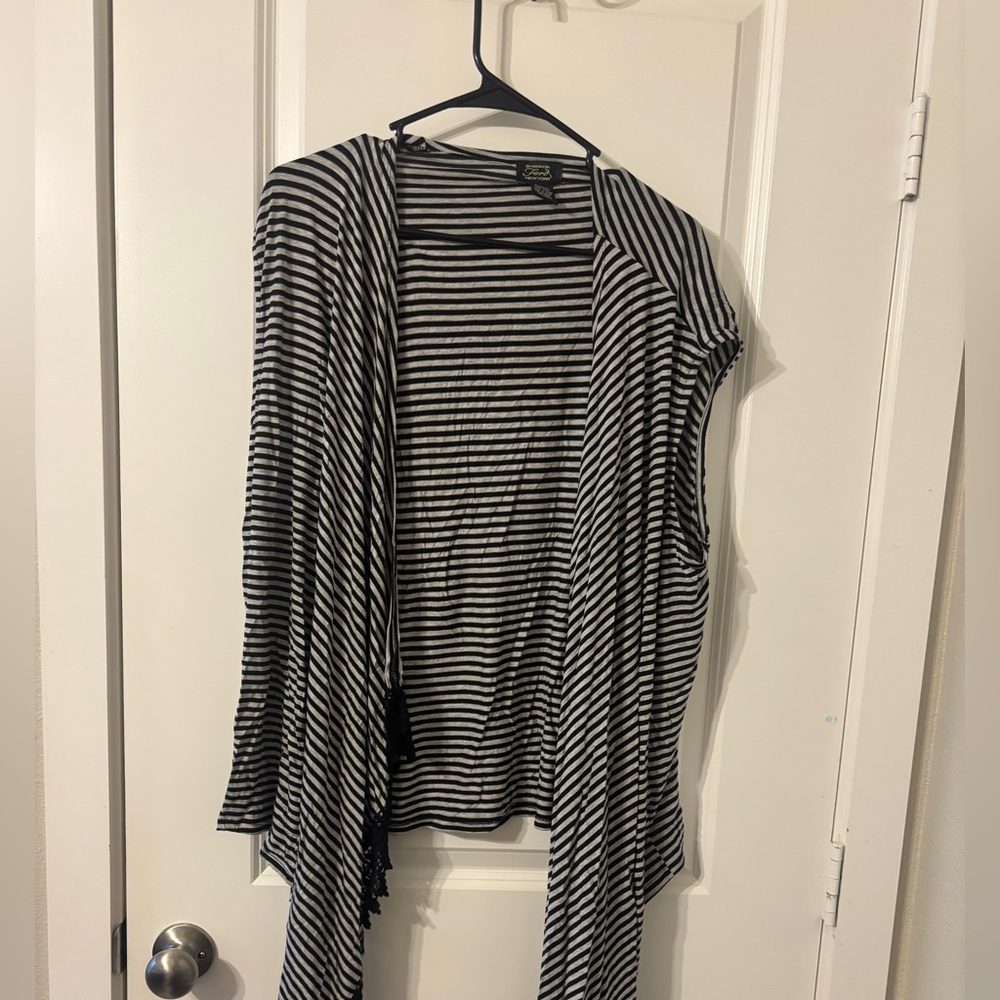 Ford Black and White Striped Garment